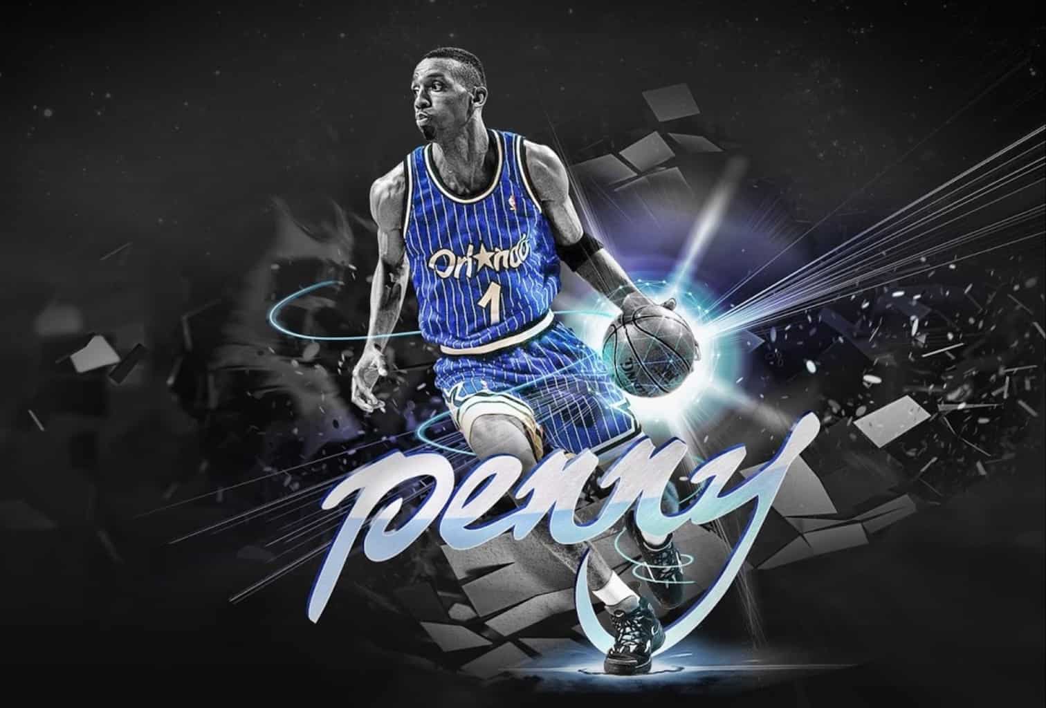 Orlando Magic Penny Hardaway #1 Great Player Nba Basketball Team