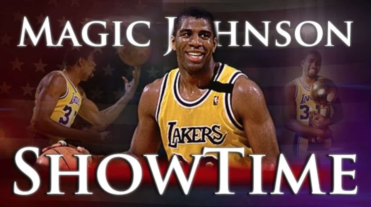 EARVIN MAGIC- JOHNSON SHOWTIME 5-TIME NBA CHAMPION 2-TIME FINALS